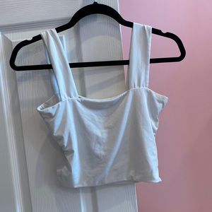 White crop top